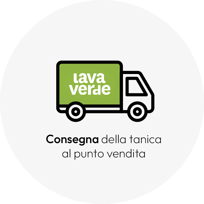 Consegna dalla tanica al punto vendita